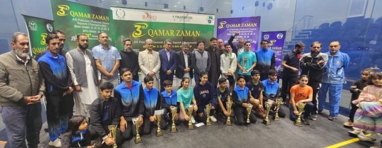3rd qamar zaman all pakistan national junior squash championship in peshawar