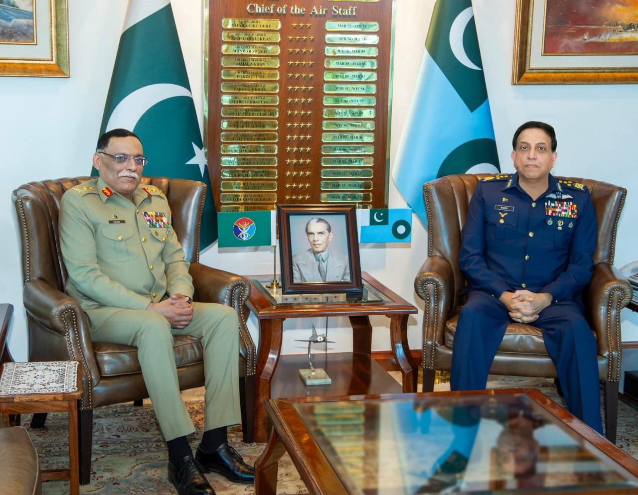 CJCSC pays farewell visit to Air Headquarters in Islamabad