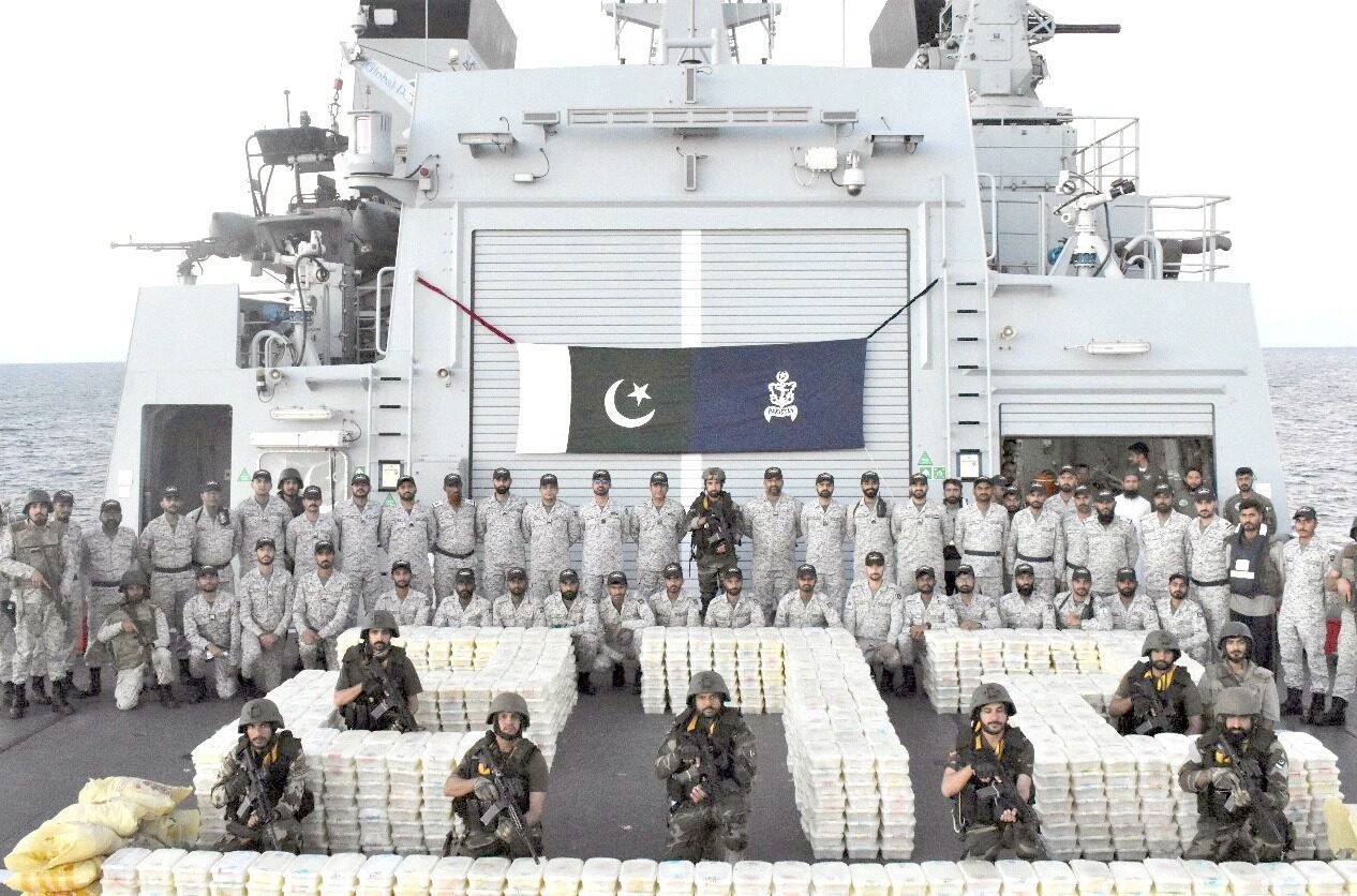 Pakistan Navy Seizes $130 Million Worth of Narcotics in Arabian Sea Operation