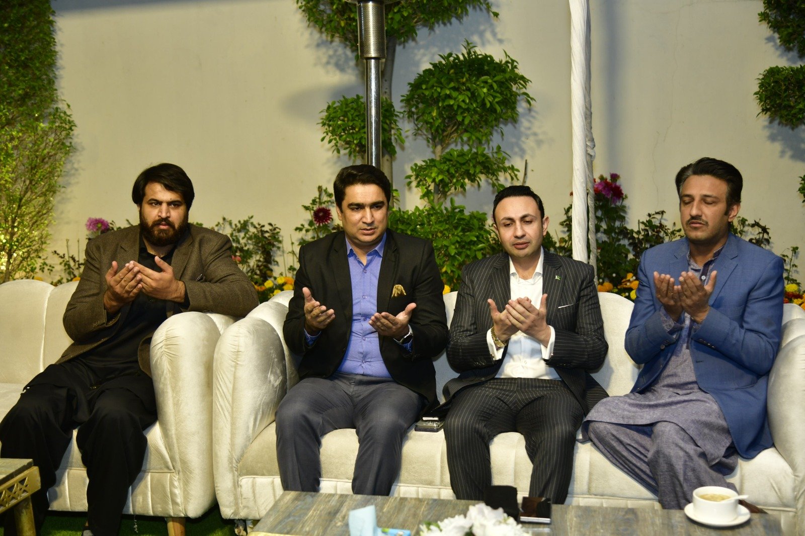 Sardar Yasir Ilyas receives condolences on the passing of his brother-in-law Dr. Naveed.