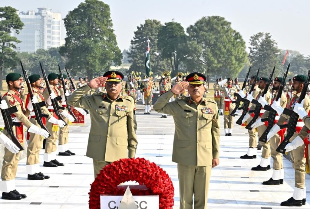CJCSC meeting COAS during farewell visit at GHQ Rawalpindi