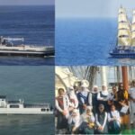 Pakistan Navy flotilla at Port Sultan Qaboos in Muscat during an overseas deployment to strengthen maritime ties.