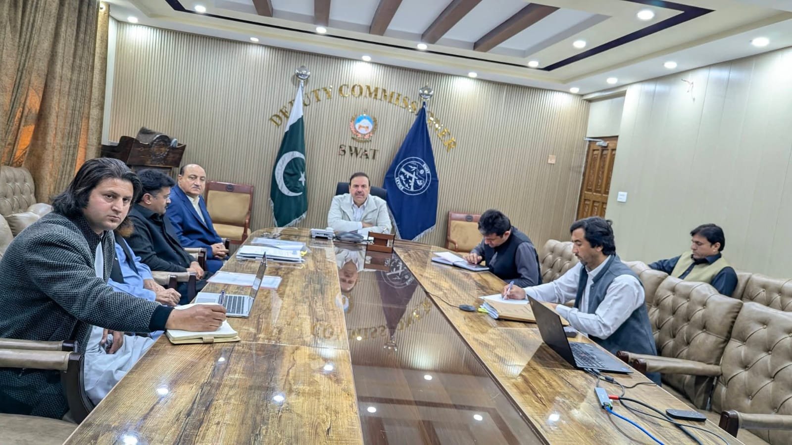 High-level meeting reviews PEDO transmission line issues in Kalam