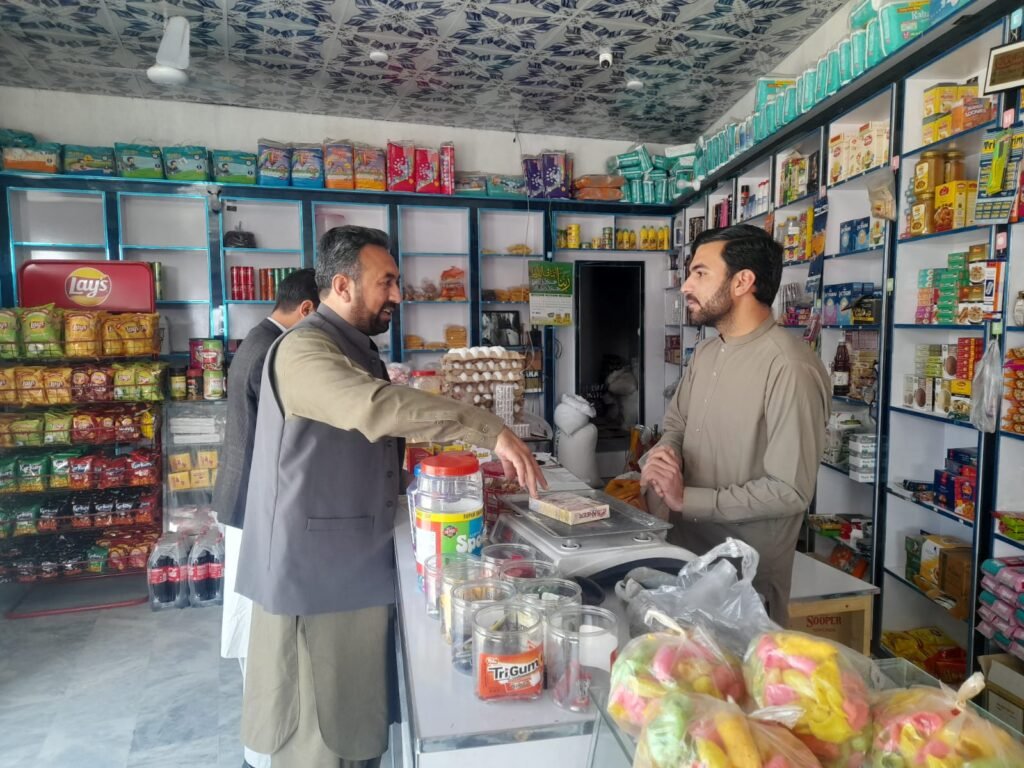 Food safety team inspects shops in Haji Abad, Shahi Koto
