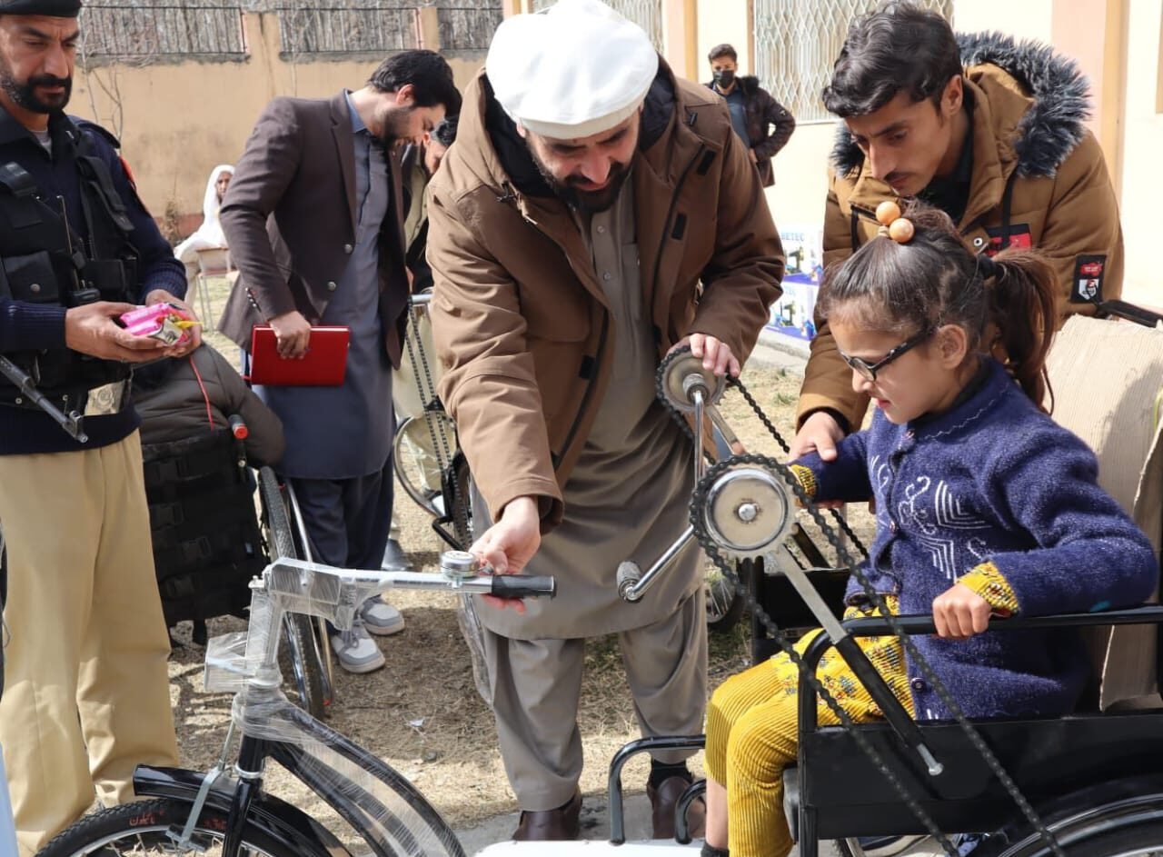 DC Shangla distributes wheelchairs, sewing machines to persons with disabilities 2 DC Shangla distributes wheelchairs, sewing machines to persons with disabilities