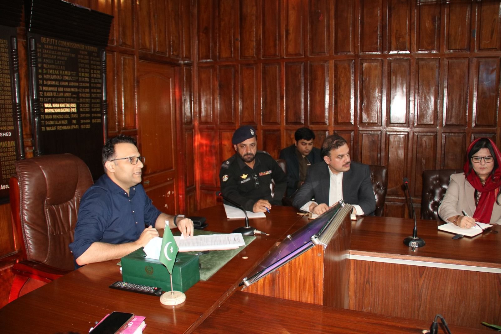 Deputy Commissioner Mardan chairs a meeting to review Ramadan administrative arrangements in the district.