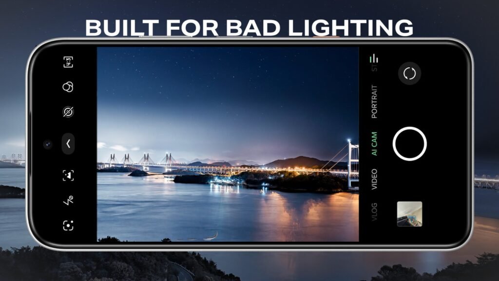 Infinix HOT 70 Pro featuring a 50MP Sony camera designed for detailed photos and improved low-light photography.