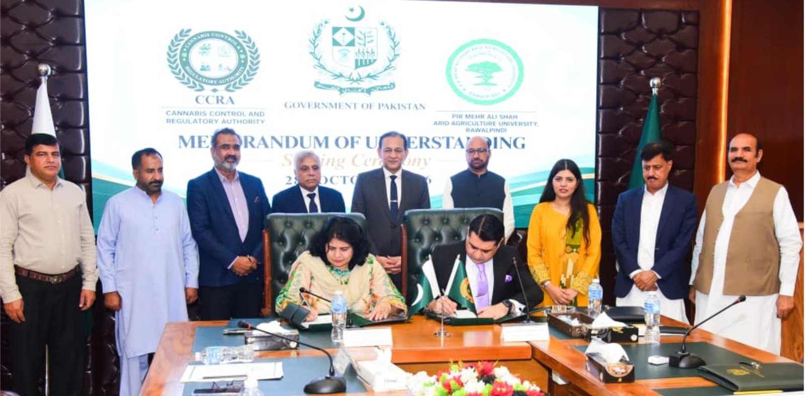 CCRA, PMAS-AAUR join hands to advance cannabis research in Pakistan